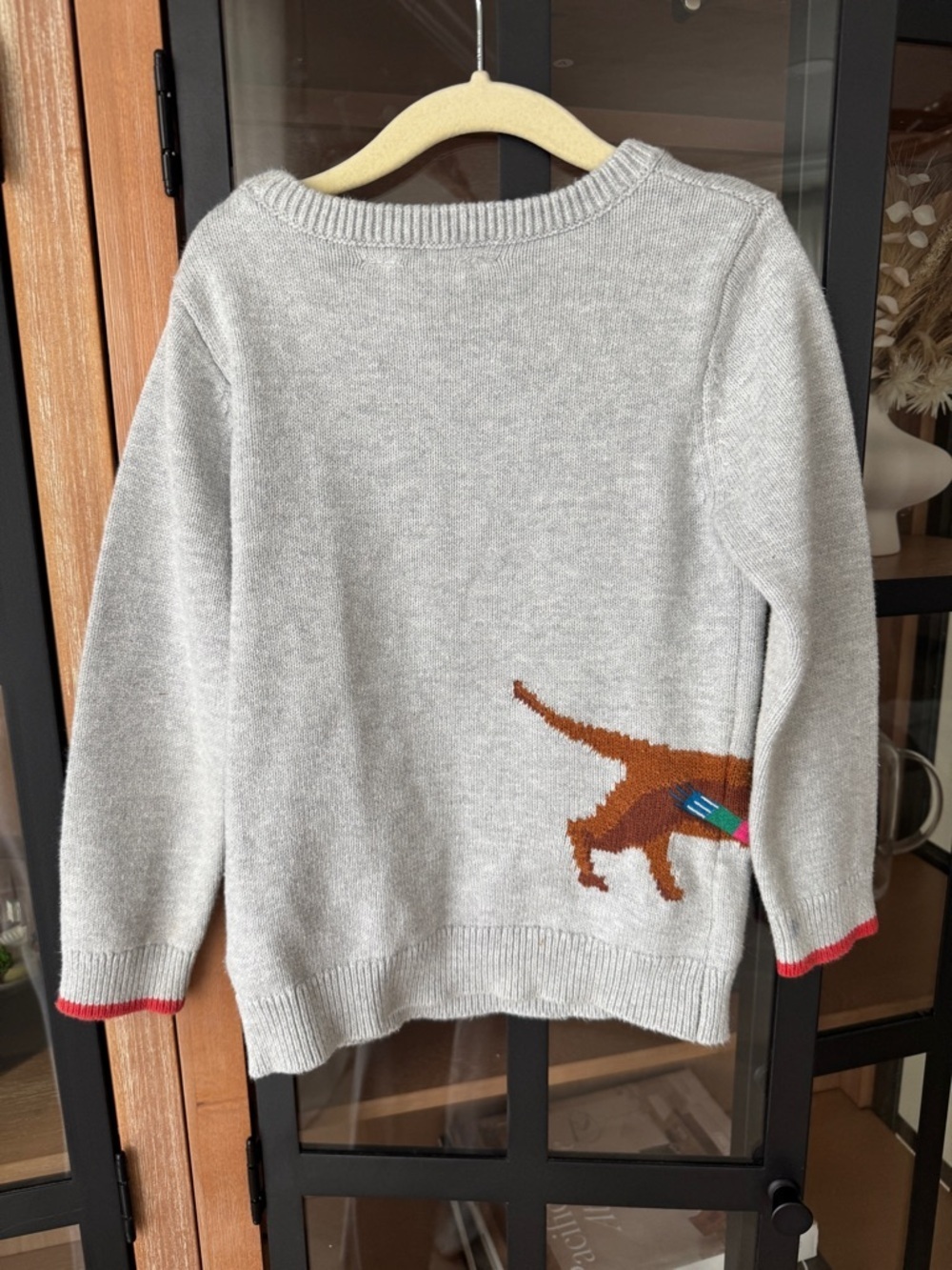 joules dog puppy knit sweater toddler girl dachshund festive cracking stars - Picture 5 of 10